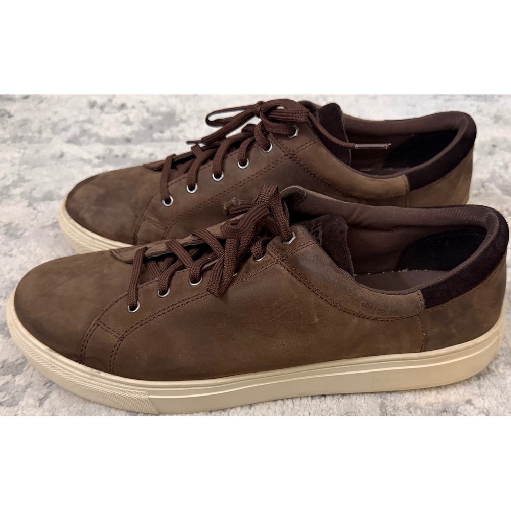 UGG Mens Pismo Sneaker Low Stout Brown Leather Nubuck Shoes 1117478 Size 13‎